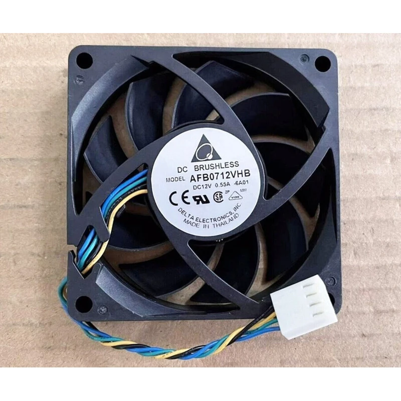 S+    AFB0712VHB DC12V 0.55A cooling fan 70*70*15mm 4pin