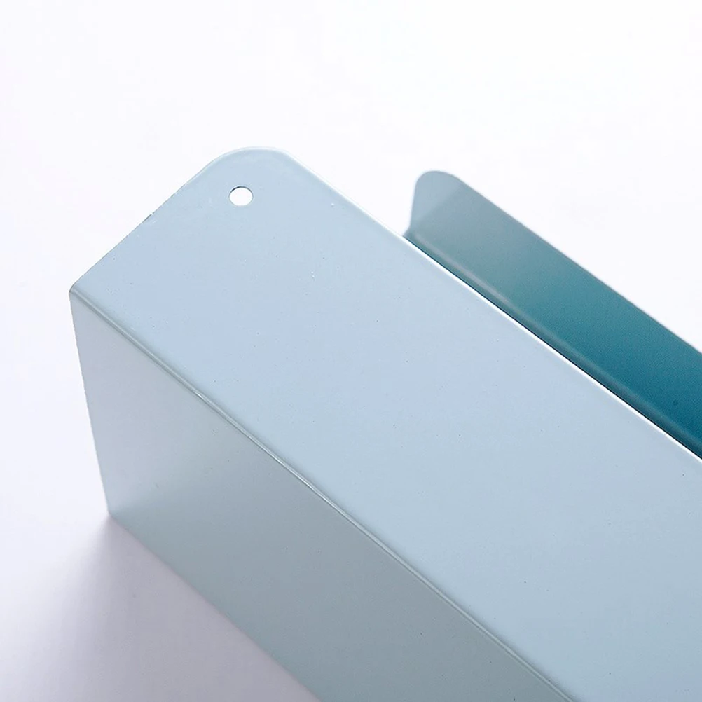 

Cabinet-Mounted Paper Tissue Holder Free-Punching Wrought Iron Tissue Box Rustproof Corrosion Resistant Kitchen Bathroom Storage