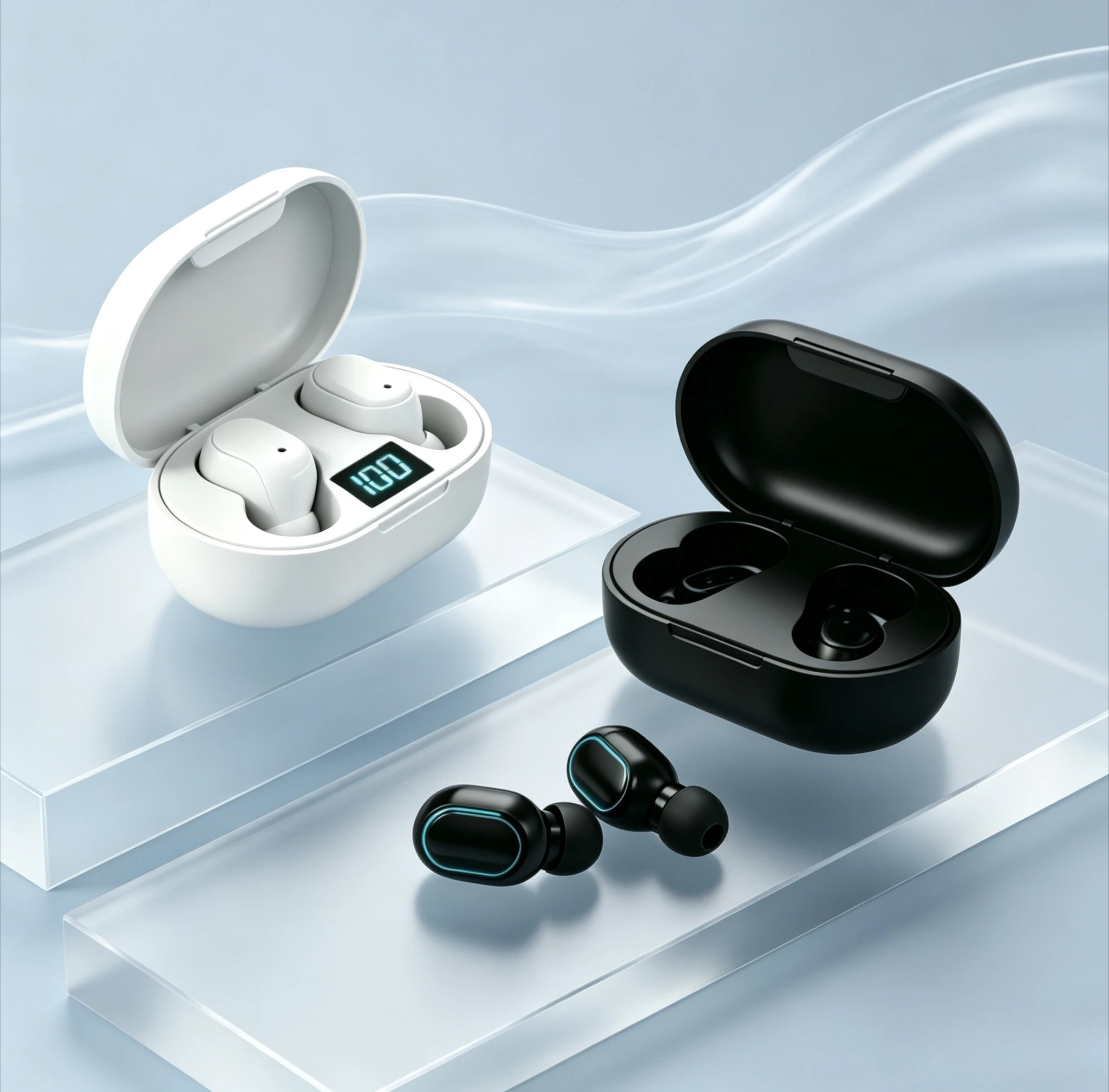 TWS Wireless Earbuds Bluetooth Headphones Tactical Bluetooth Headsets Offer Durable Construction for Security and Military Use