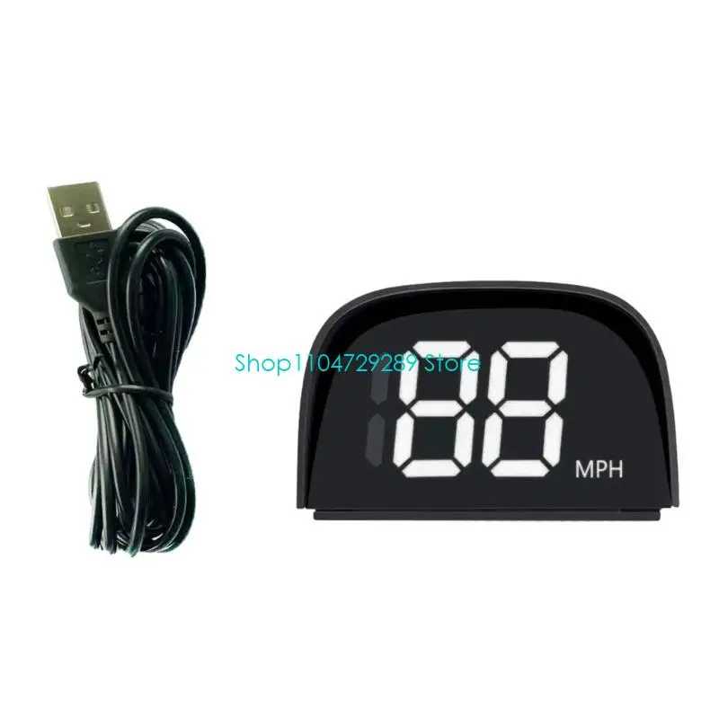 D8KE Automotive HUD Display Accurate Speed Meter Plug & Plays Clear Font Speedometer