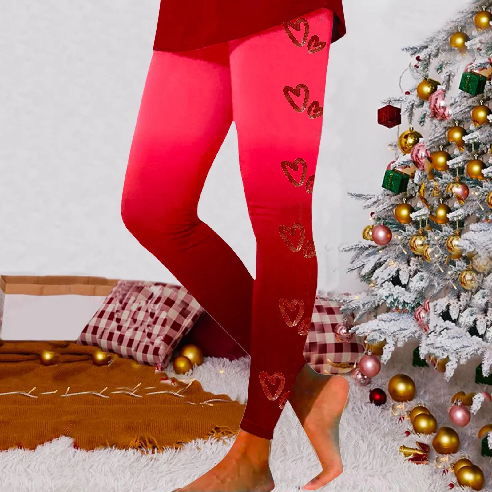 

Women's Casual Valentine's Day Printed Yoga Pants Leggings And Leggings Womens Underpants Long Leg
