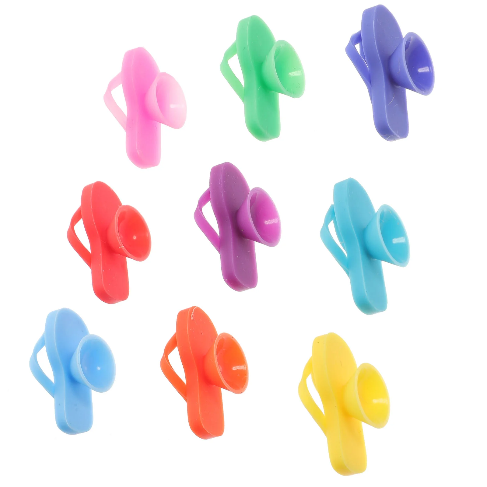 9 Pcs Glass Marker Decorative Party Drinks Ring Silicone Charms Markers Tags Silica Gel Tiny