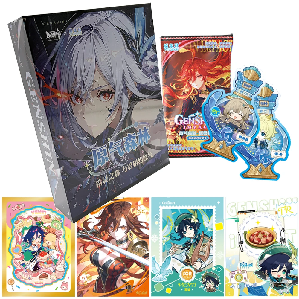 Genshin Impact Open World Adventure Battle Game Collection Card Exquisite Design Character Cards Players Cherish Holiday Gifts