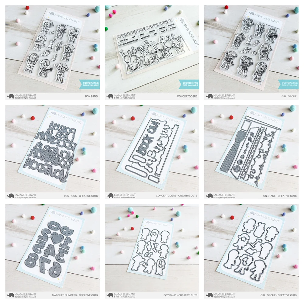 

Girl Group Metal Cutting Dies Stamps for DIY on Stage Craft Making Greeting Card Scrapbooking Decoration Embossing Template