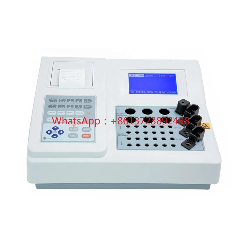 

AMAIN Semi-auto Blood Coagulation Analyzer AMSX5004 Portable Biochemistry Equipment