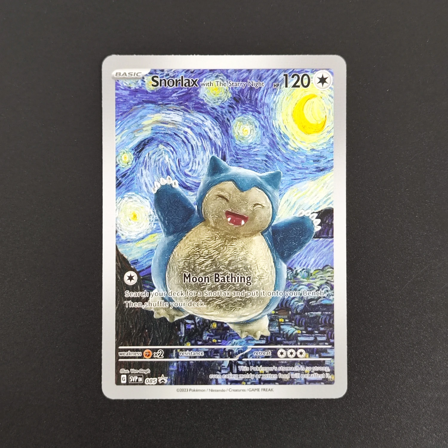 TCG-Karten Englisch Pikachu mit grauem Filzhut Van Gogh Serie SVP 085 Promo Hobby DIY Sammelkarte