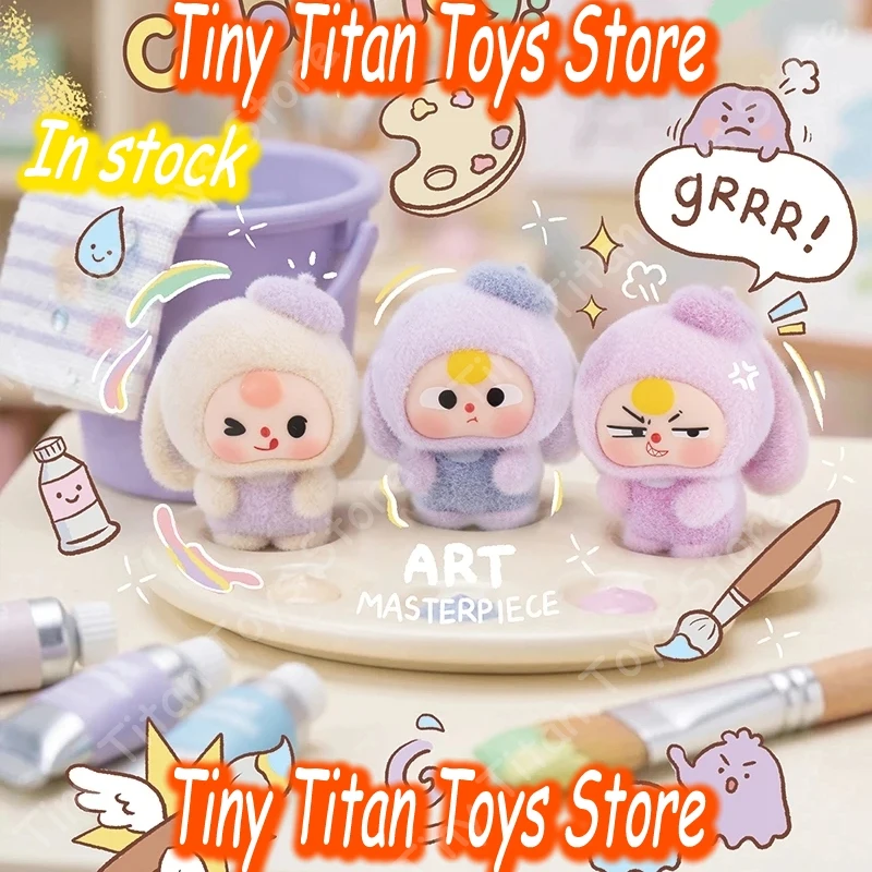 

Genuine Baby Three Fluffy Rabbit Town Series Blind Box Cute Action Figure Doll Collection Desktop Ornament Trend Surprise Gift