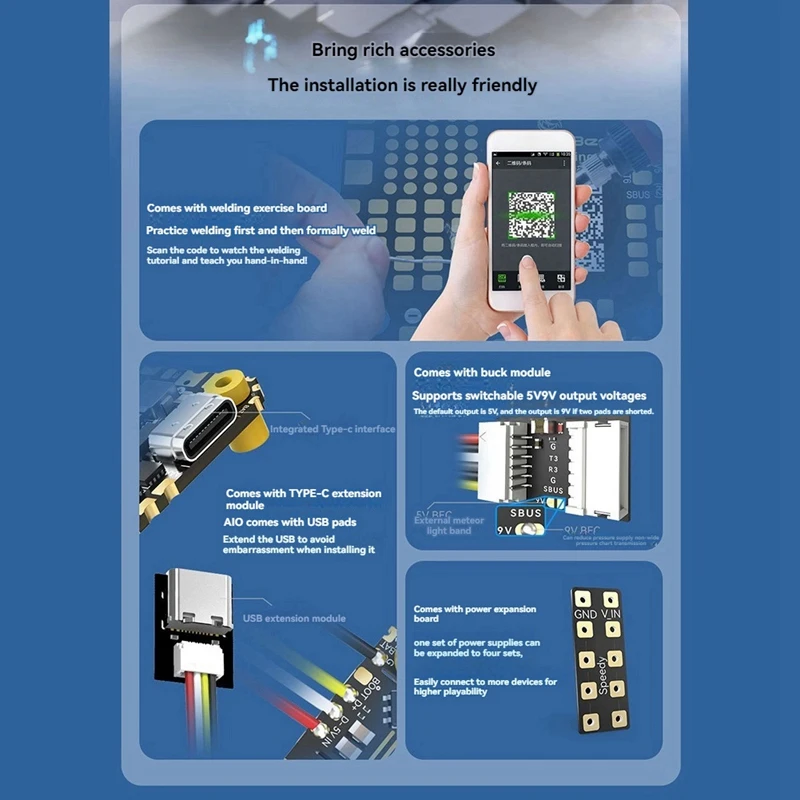 For Speedybee F405 AIO Flight Controller 40A Blue-Jay 3-6S Integrated Flight Controller For FPV Freestyle Drones