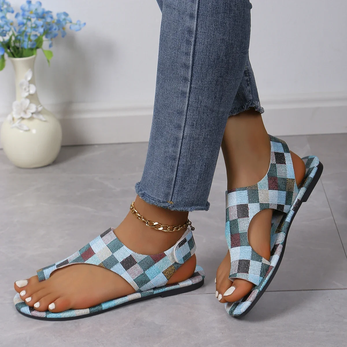 Nieuwe Vrouwen Platte Sandalen Schoenen Hennep Touw Set Strand Sandalen Outdoor All-Match Casual Slippers Vrouwen Sandalen Sandalias De Mujer