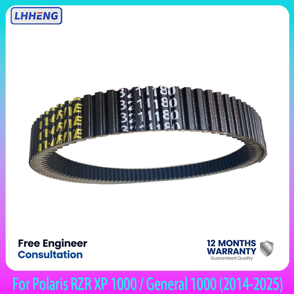 Drive Belt 3211180 For Polaris RZR XP 1000 General 1000 2014-2025 CVT Belt 32.5mm Width Aramid