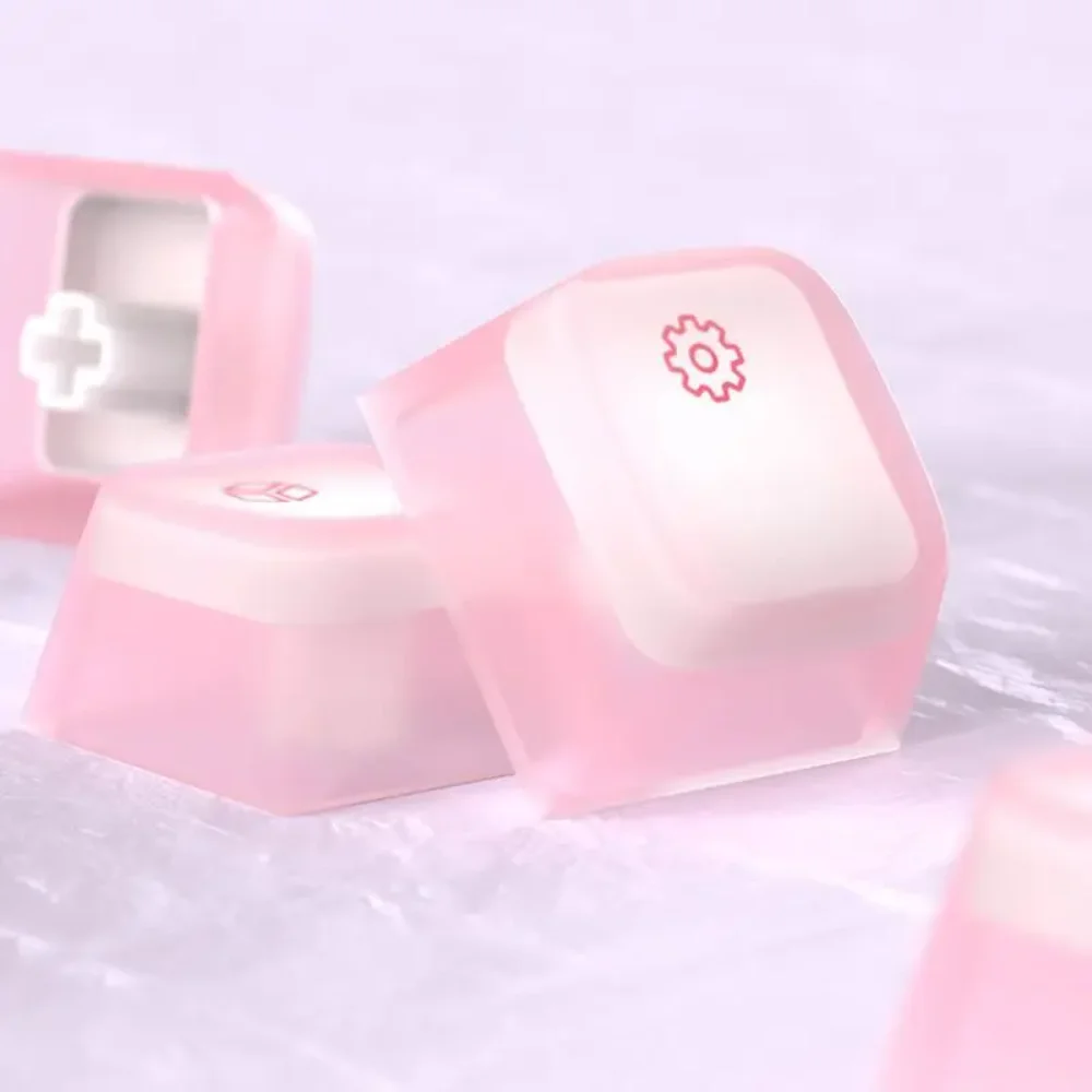 Nogi Cherry Profile ABS Silicone Keycap White Black Sakura Pep Very Peri for Keyboard Gh60 Poker 87 TKL 104 ANSI Xd64 Bm60 Xd68