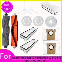 Dla XIAOMI Mijia Omni 1S B101CN B116 X10 + Accesories Dreame L10s Ultra / S10 Pro główna szczotka boczna Hepa filtr mopa części worka na kurz