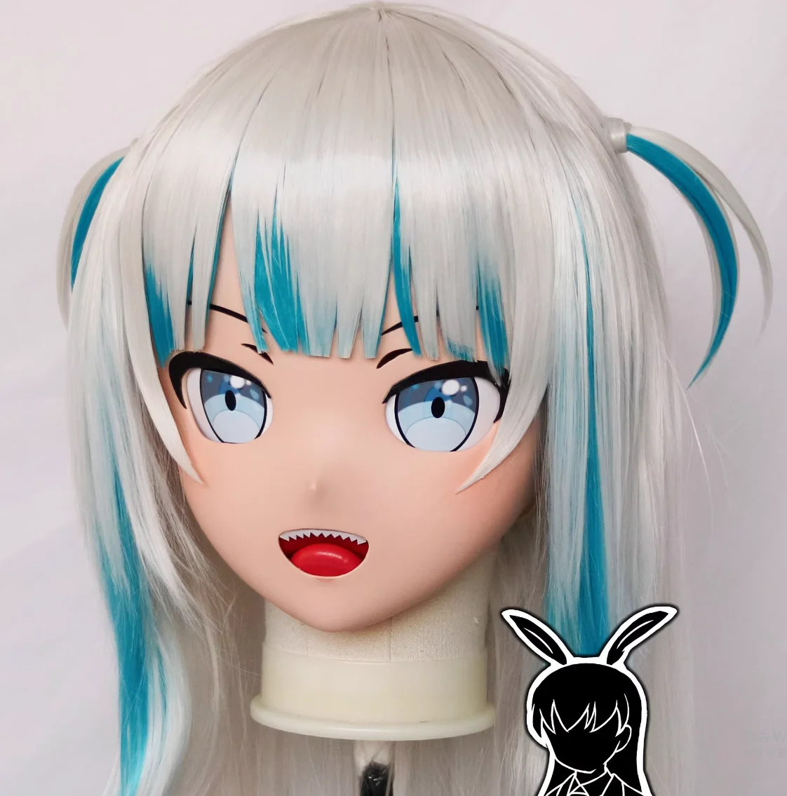 

(RB04027)Customize Lockable Full Head Resin Cartoon Cosplay Japanese Character Anime Role Play Kigurumi Mask With Back Shell