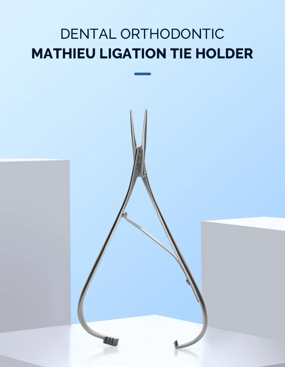 AZDENT Dental Kieferorthopädische Zange Ligatur Krawatte Halter 14 cm Halten Elastische Krawatten Platzieren Zahnmedizin Grundlegende Instrument Werkzeug Zahnärzte – Detail 2