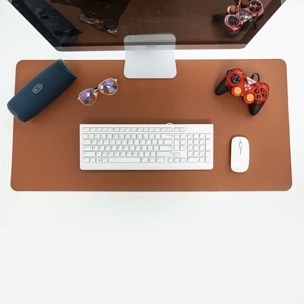 Color PU Leather Keyboard Pad Gaming Mouse Pad Home Office Supplies Desk Decoration Table Mat PC Desk Mat Desk Mat Table Cloth view 2