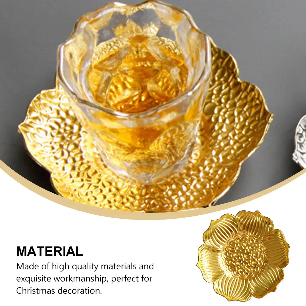 

Металлическая подставка для чашек, теплоизолированный держатель для напитков, рождественское украшение для дома, кухни, бара, бытовой поднос, подставка