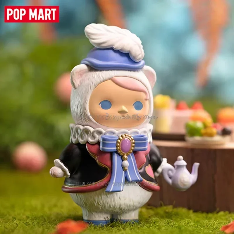 POP MART PUCKY ANIMAL TEA PARTY Series Blind Box Toys Anime Action Figure Room Ornament Surprise Box Kids Birthday Surprise Gift