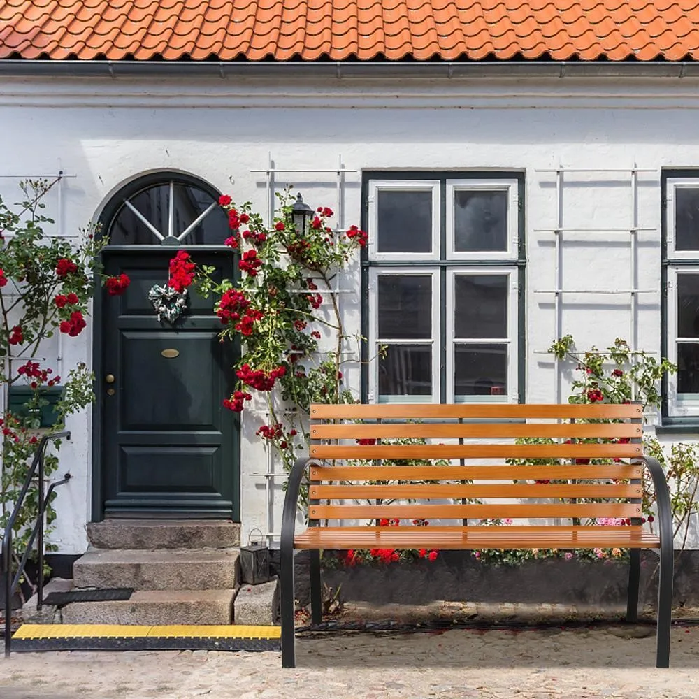 

Outdoor Patio Path Chair Garden Bench for Park Seat Backyard 330lbs Capacity