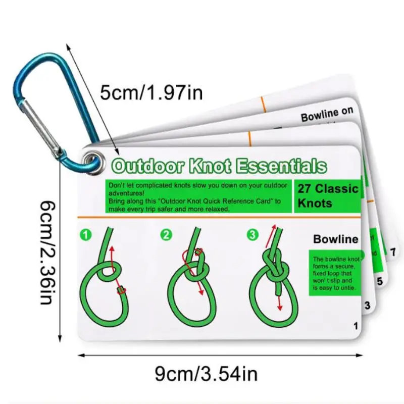 

/Vly/Fishing Knot Guide Card, Containing 12 Of The Most Practical Fishing Knots, With Storage Buckle, Durable PVC Card 7PCS/1set