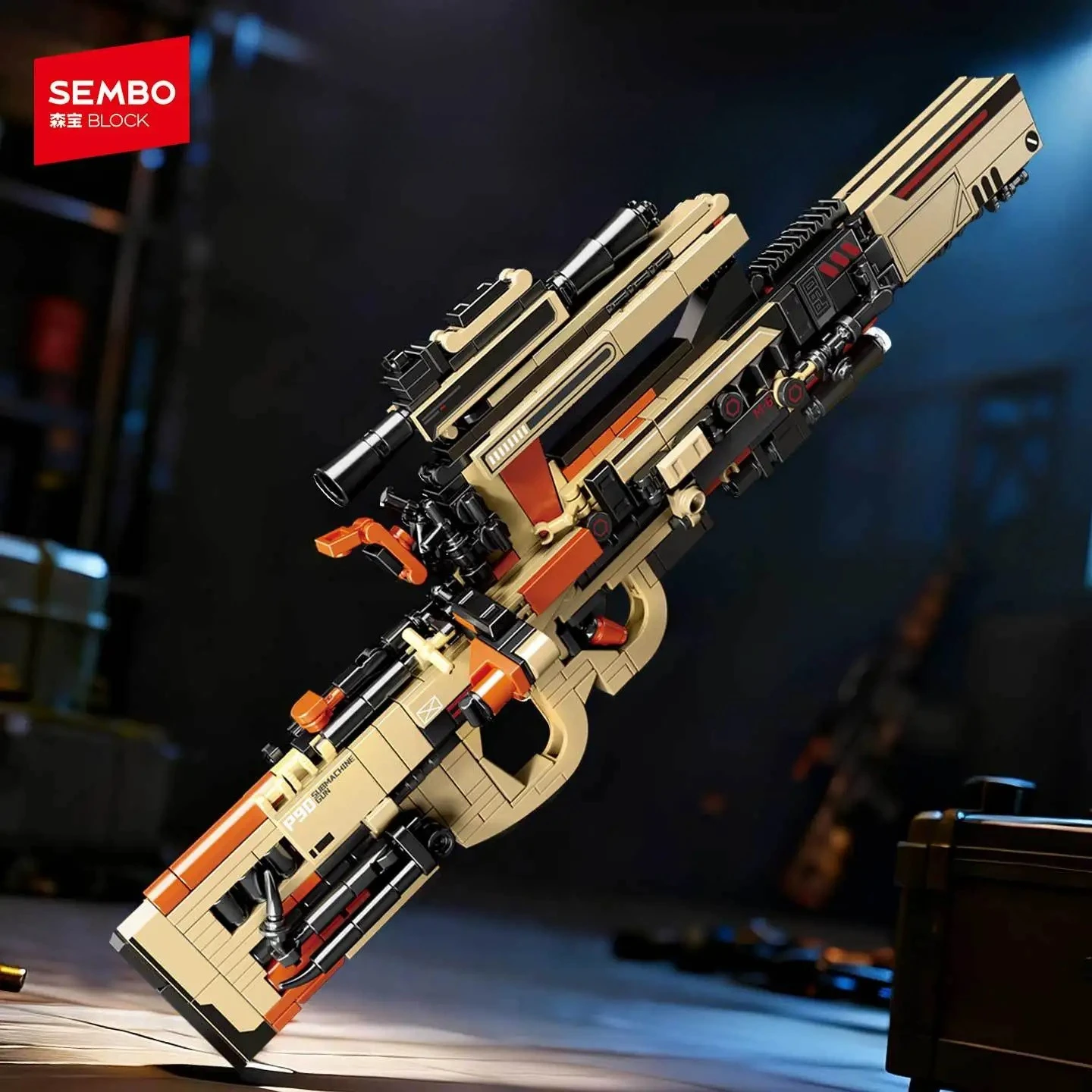 Senbao Building Blocks Survival War Eight in One Sniper Assault Rifle Submachine Gun Assembly Toy Building Blocks Gift
