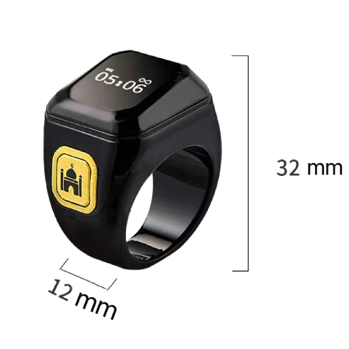 POP-lSmart Bluetooth Ring มัลติฟังก์ชั่นสะดวก Bluetooth Finger Counter Time Reminder Counter,