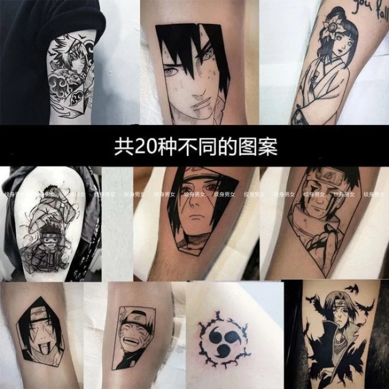 

Hot Naruto Tattoo Stickers Waterproof Long-lasting Naruto Uzumaki Naruto Kakashi Gaara Caricature Birthday Dashing Toys Gifts