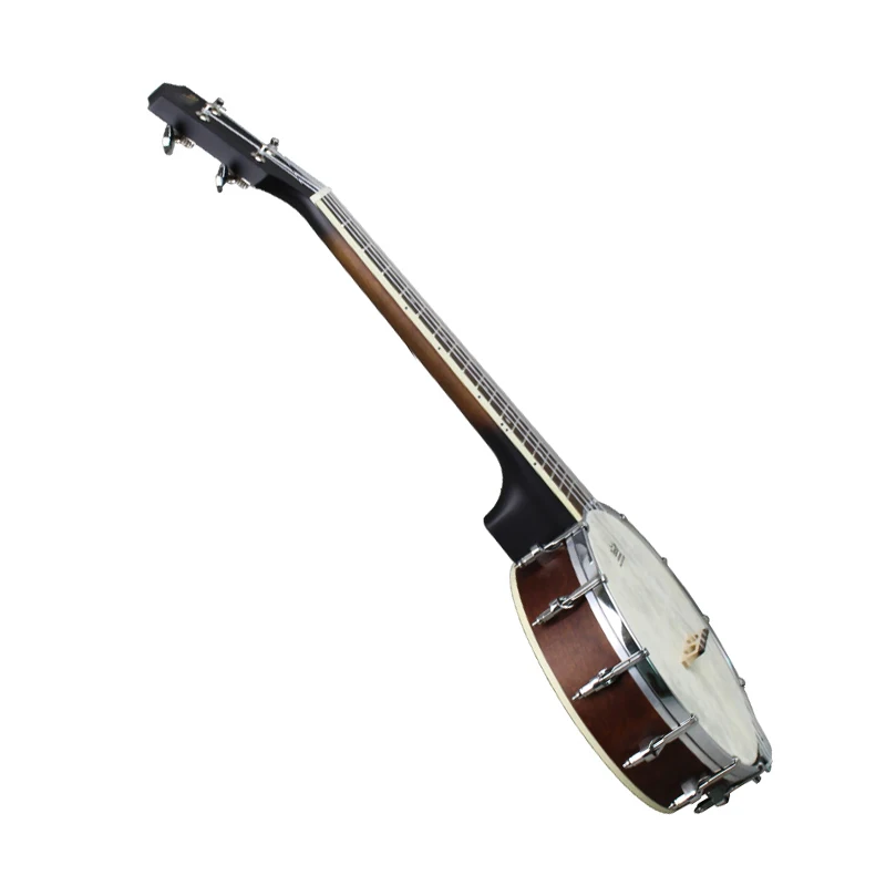 4 سلاسل البانجو 23 بوصة القيثارة الصغيرة البانجو القيقب الأصابع Banjos الكبار الأطفال سلسلة أداة مع حقيبة حمل
