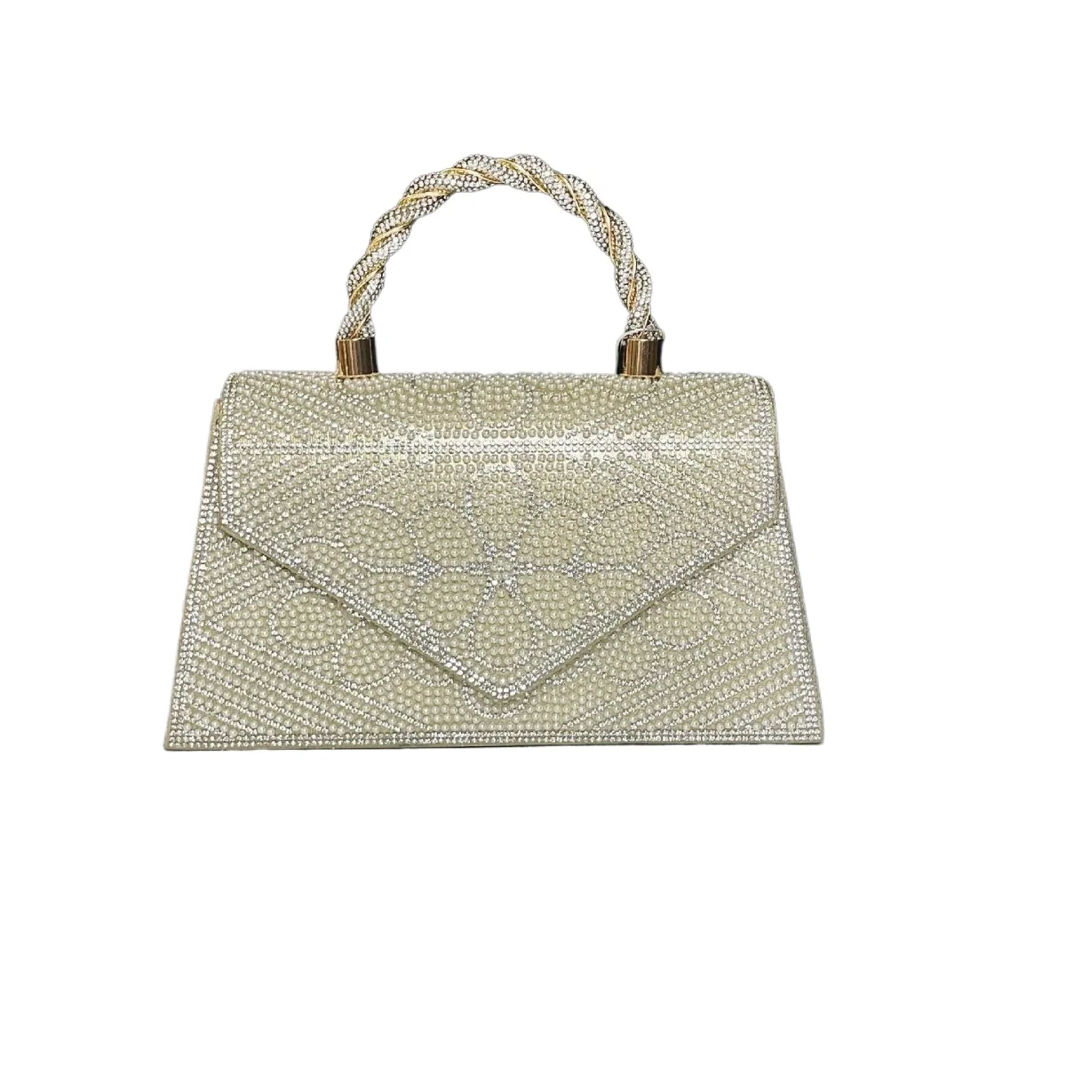 حقيبة مربعة صغيرة لؤلؤية مع حقيبة يد مأدبة مرصعة بالألماس حقائب كتف واحدة حقيبة عشاء مأدبة زفاف المشاهير من حجر الراين