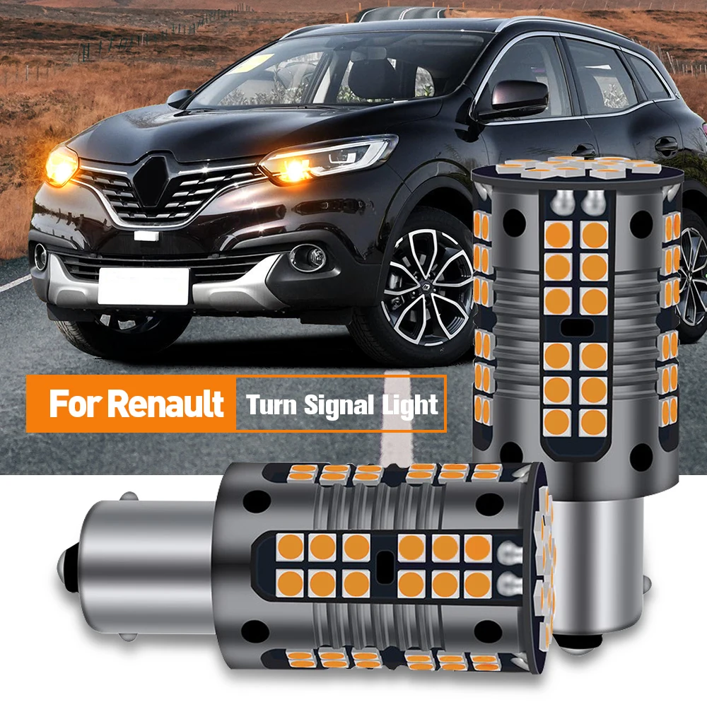 

2x LED Turn Signal Light PY21W BAU15S Canbus For Renault Avantime Alaskan Arkana Captur Fluence Kadjar Kaptur Talisman Laguna