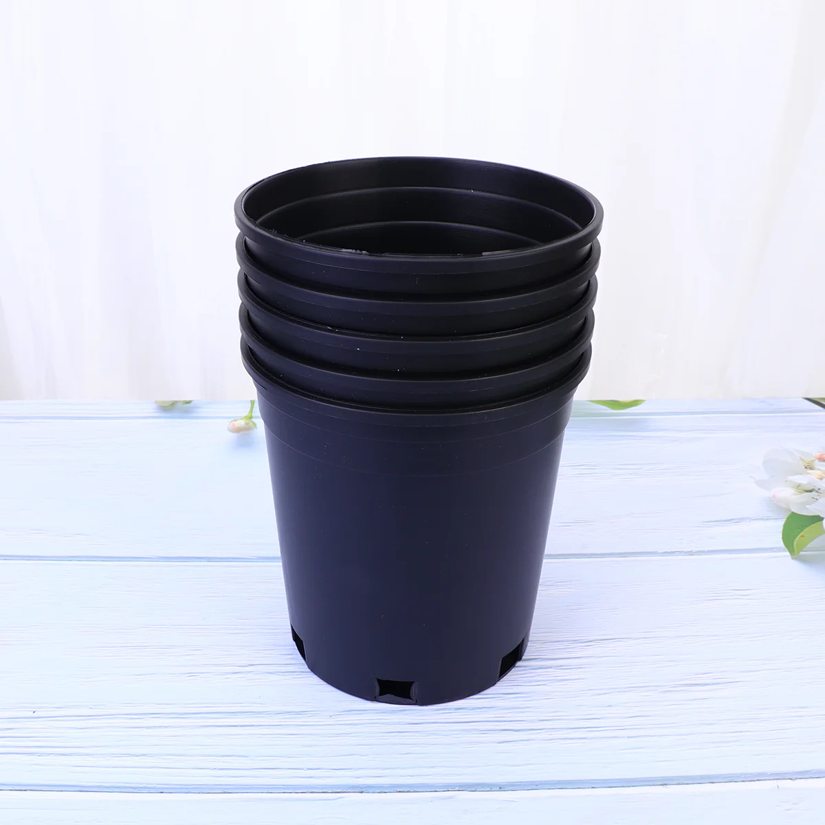 1/3/5 Gallons Thicken Plastic Flower Pots Round Tree Growing Bucket Garden Balcony Planter Pots