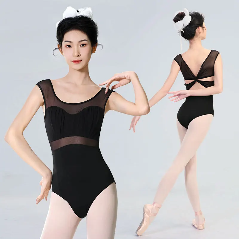 

Women's Sleeveless Ballet Leotard, Adult Gymnastics Leotard with Lining Professional Dancewear Bodysuit/Skirt, Leotard Women
