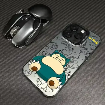 Snorlax Umbreon Pokémon Anime pro iPhone 17 Pro Max 16 15 14 13 12 11 Pro Max XR 16 Plus 16E 17 Air nárazuvzdorné pouzdro na telefon 6 nejlepší prodej Pouzdro Snorlax na iPhone - №6