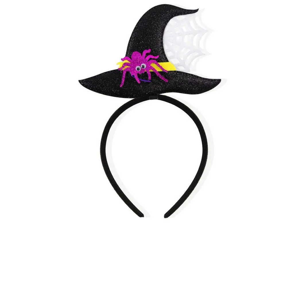 Chauves-souris Halloween bandeau bricolage cheveux accessoires citrouilles Halloween lunettes cadre coiffure chapeaux araignée cheveux cerceau enfants