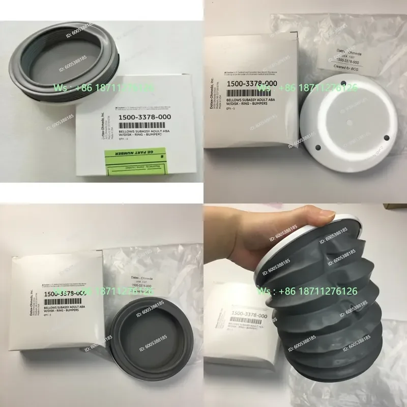 1 шт. Оригинальный GE Datex-Ohmeda, комплект шлангов для взрослых (BELLOWS SUBASSY ADULT ABA) с дисковыми кольцевыми бамперами. PN:1500-3378-000