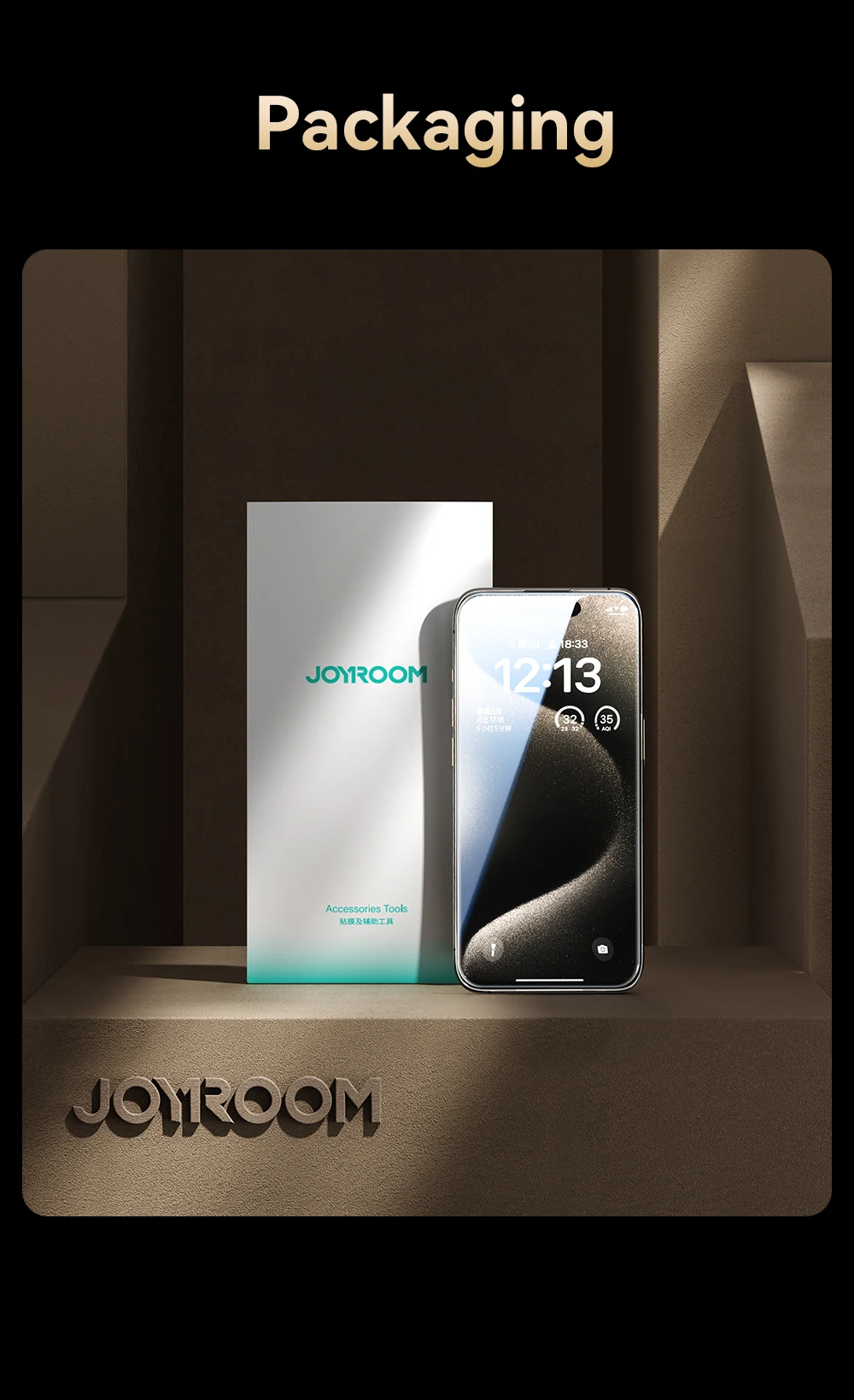 Joyroom 1/2 Stück Anti-Spionage-Glas für iPhone 18 Pro Max, Glas für iPhone 18 17 16Pro Max, Sichtschutzfolie, Anti-Spionage-Glas – Detail 11
