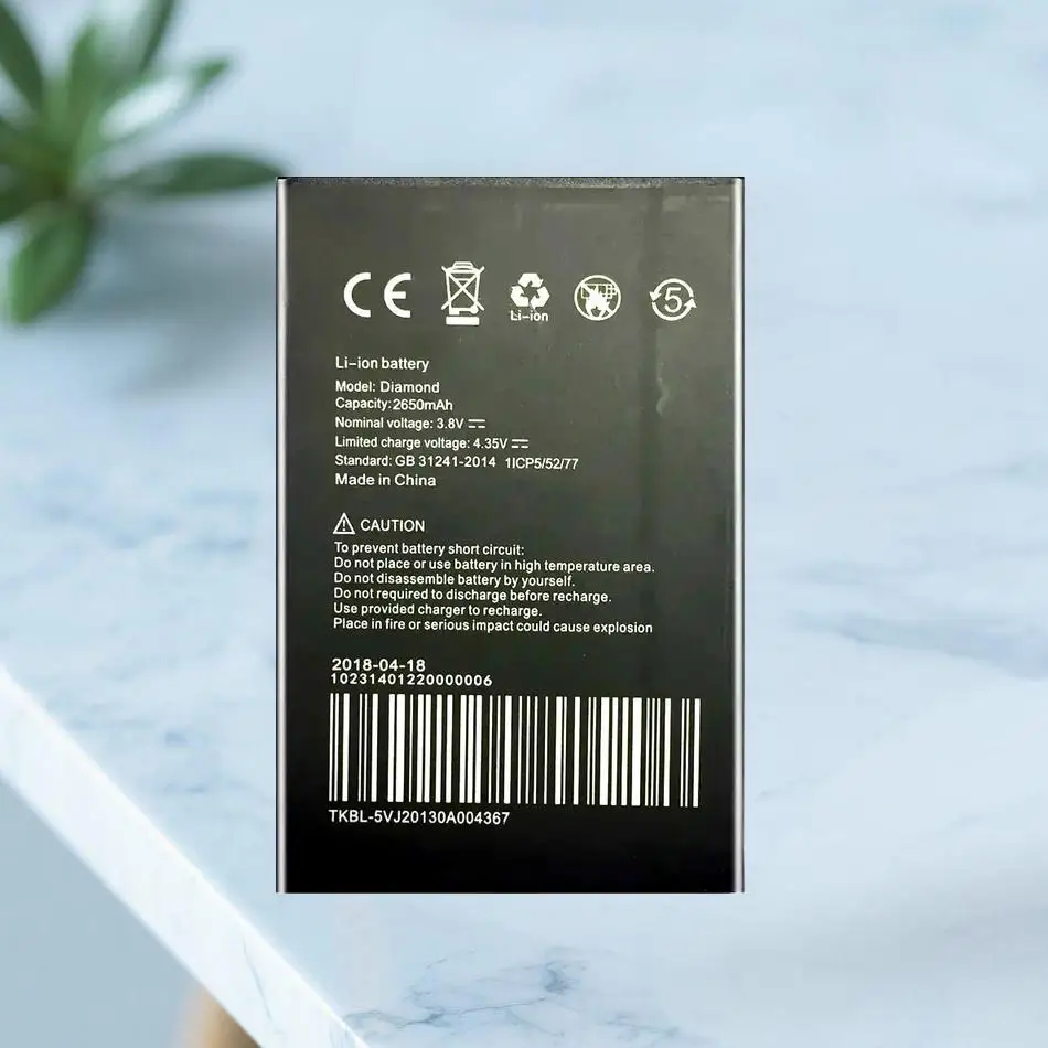 

Mobile Phone Battery 2650Mah For Umidigi Umi Diamond X High-Capacity Stable