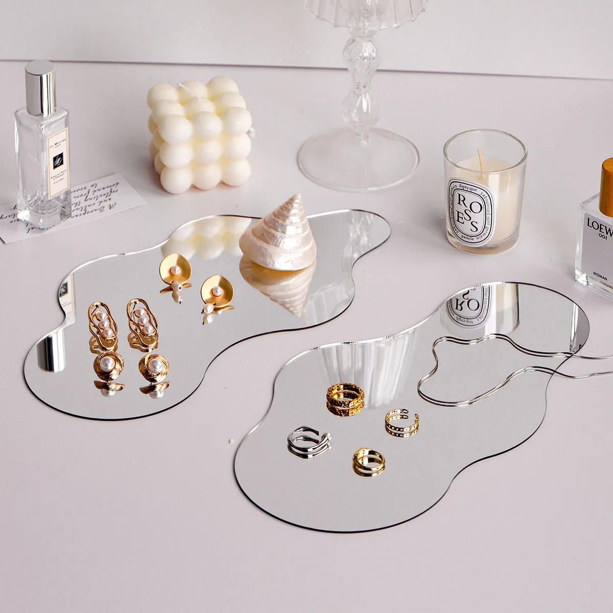 Acrylic Simple Jewelry Display Stand Earrings and Earrings Rack Display Stall Shop Desktop Display Props