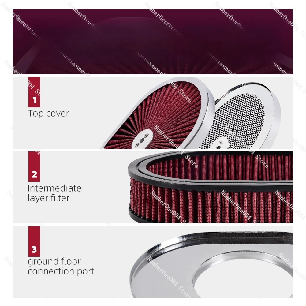 12X2 Oval Air Filter Air Flow Purifier