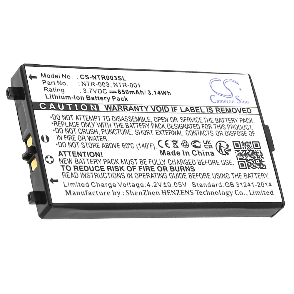 كاميرون سينو بطارية وحدة التحكم في الألعاب لنينتندو GBA-SP لعبة بوي المتقدمة SP رقم الجزء NTR-003 NTR-001 BT-M12 BAT-GBASP-1LI