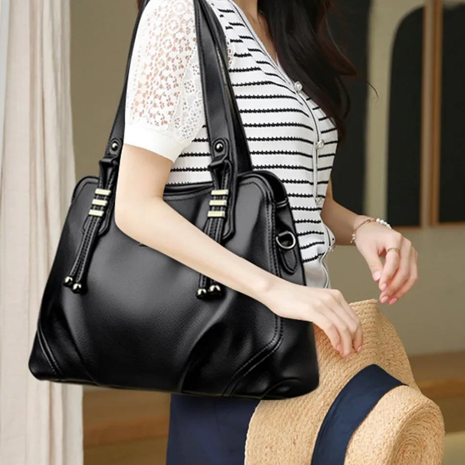 2024 Genuine Fashion 3 Layers Luxury Women Bags Designer HIgh Quality soft leather Shoulder Bag Crossbody Bags for Women