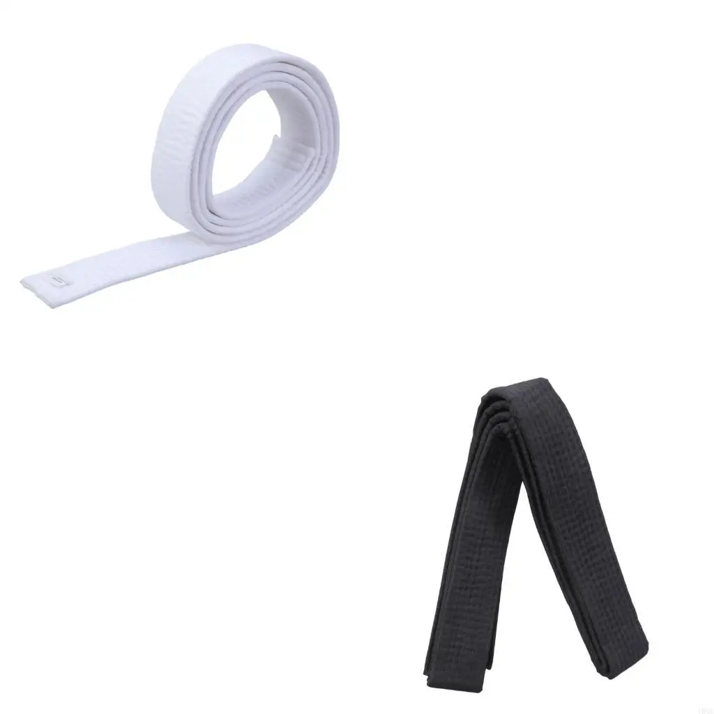 Cintura d'arte marziale per bambini lunghezza 180 Cintura judo cinghia bianca morbida lunghe cintura taekwondo cintura