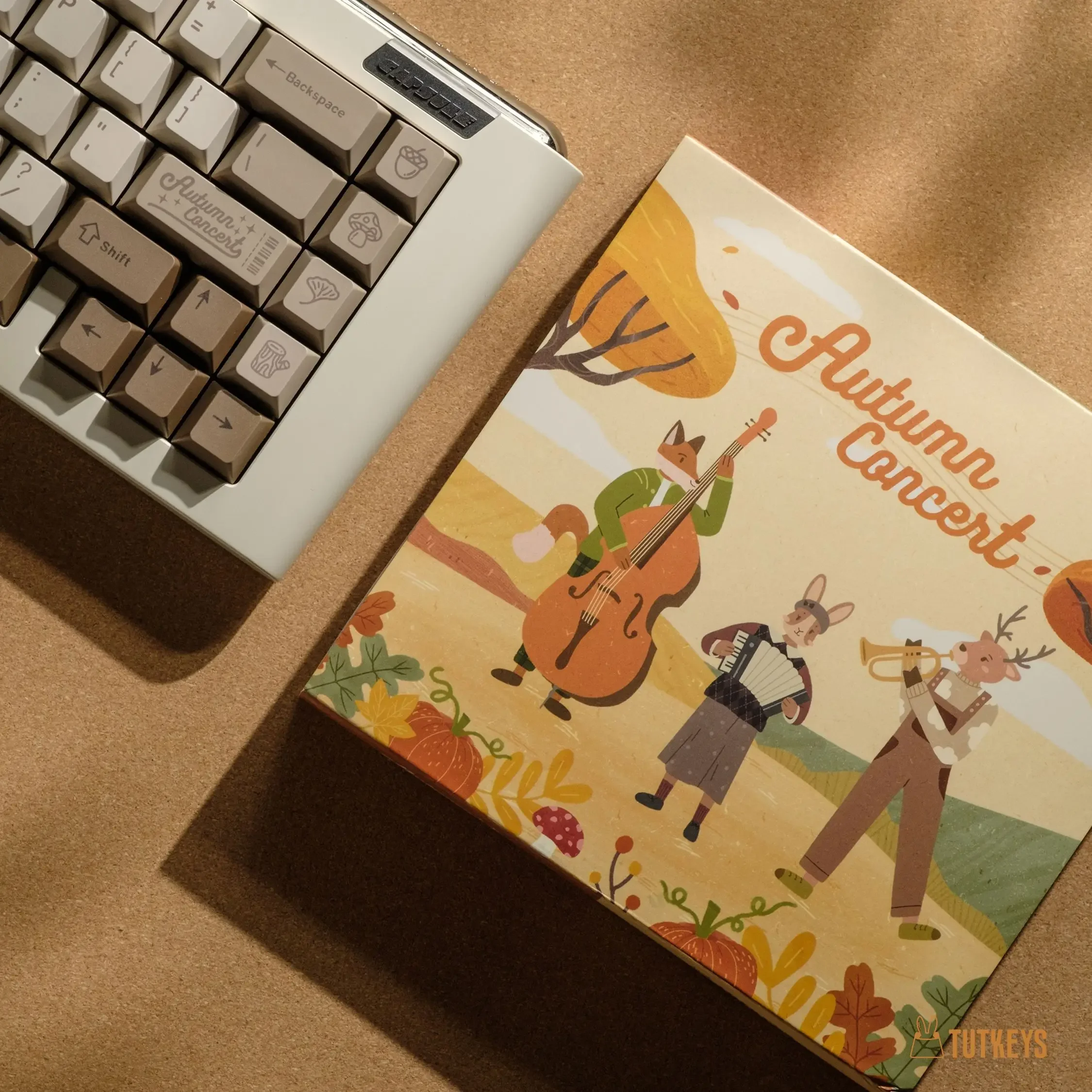 

Autumn Concert Forest Color Vintage Warm Grey Soil Sauce Keycaps, Original
