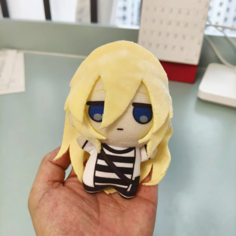 10cm Angels of Death Plush Doll Keychain Rachel Zack Stuffed Figure Backpack Pendant Cute  Version Anime Character Birthday Gift