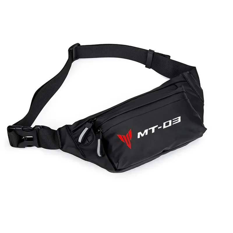 

For MT-03 MT03 MT 03 LOGO Men Waist Pack Belt Hip Bum Slant back bag Chest Bag Male Motorcycle Riding Antitheft Purse