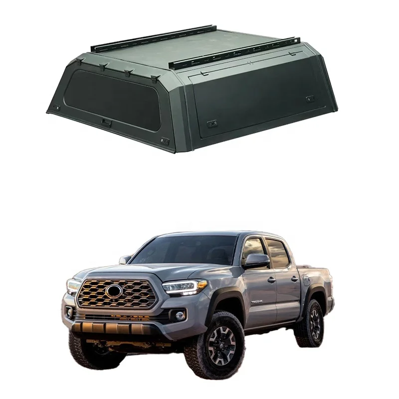 

High-quality Truck Bed Covers Hard Cover Pickups Camper Truck Canopy for Hilux Tacoma 2016-2023