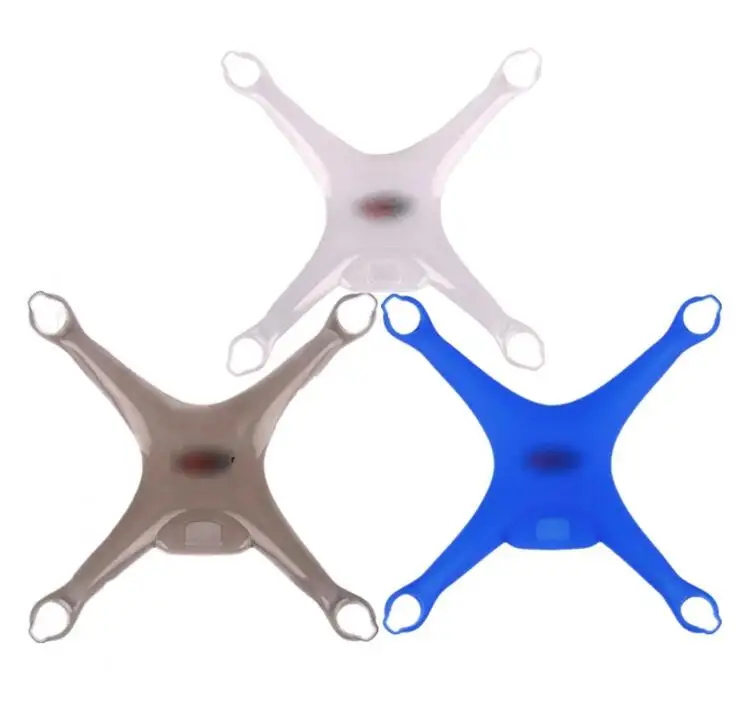 Copertura della fusoliera in Silicone custodia antipolvere addensata custodia protettiva blu Scrub Feel per DJI Phantom 4 RC drone