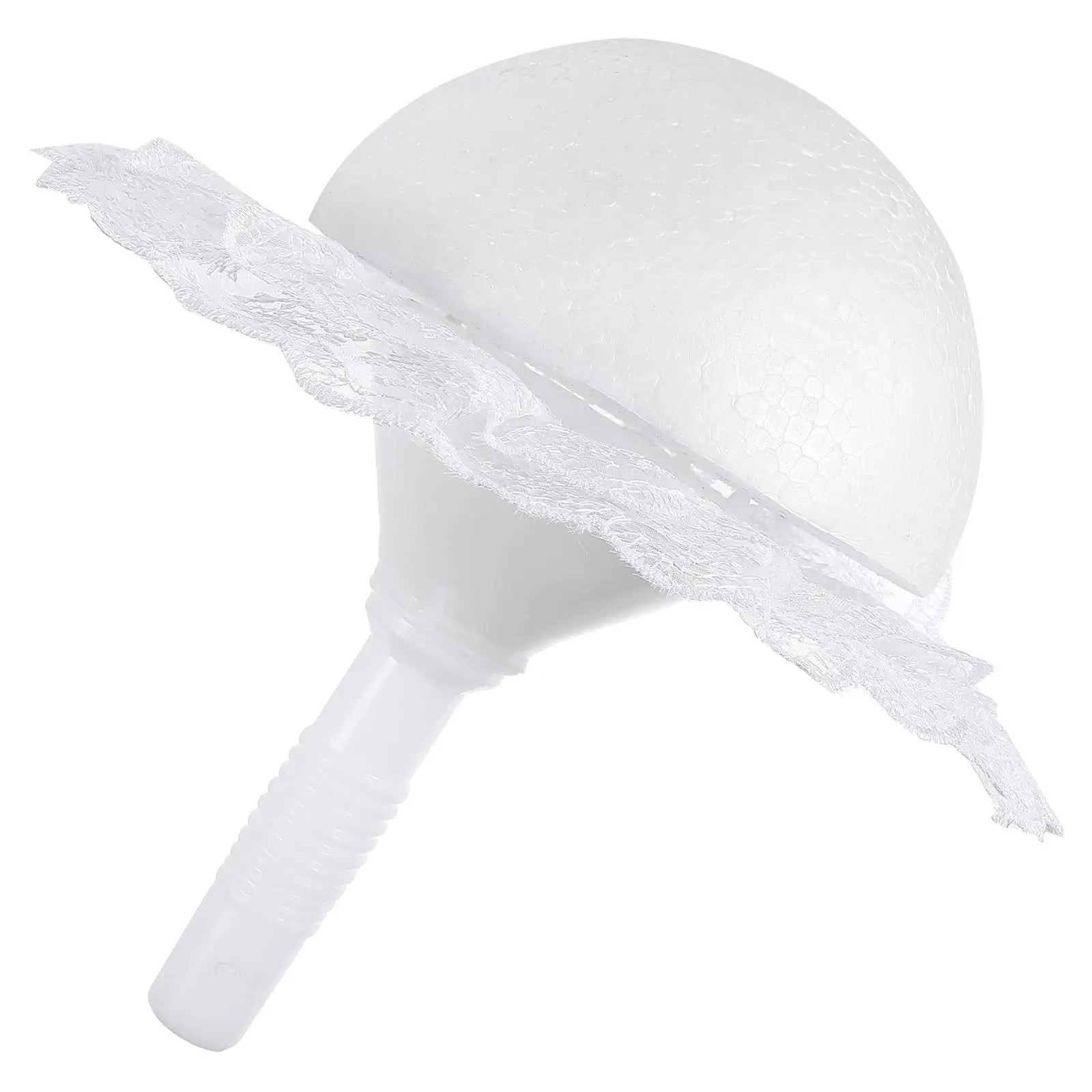 

15cm White Half Sphere Wedding Gift Handmade Flower DIY Foam Wedding Flower Holder for Bridal Bouquet Decor Artificial Home