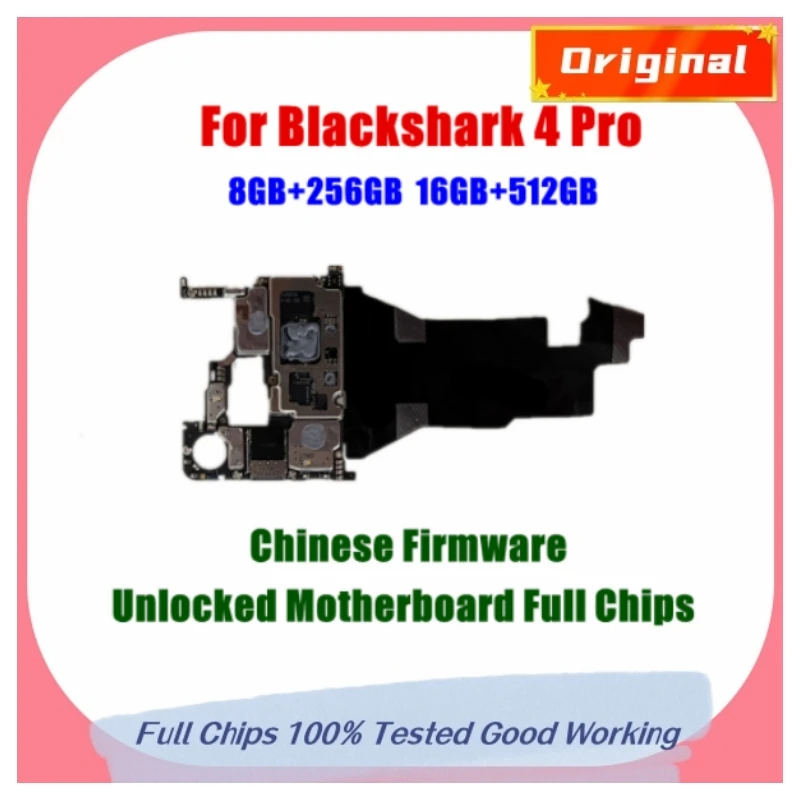 

Unlocked Main Mobile Board Mainboard Motherboard With Chips Circuits Flex Cable For BlackShark 4 Pro Black Shark 4pro 4th