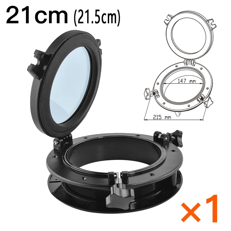 Round Portholes Plastic Hatches Port Lights Opening Window 8 Inch 21Cm(21.5Cm) Marine Boat RV SFPP1-01 SFPP2-01