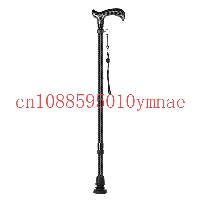 

Трость из углеродного волокна с защитой от падения для пожилых людей. Нескользящая телескопическая азистивная трость. Легкая трость.